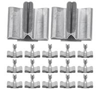 Healeved Supporto per Stoppini in Legno per Candele 100 Pezzi Basi Metalliche per Fissaggio Stoppini Accessori per Candele Fai da Te Dispositivo di Centraggio per Creazione Aromaterapia