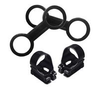 Healeved Supporto per Tubo da Snorkeling in Silicone e ABS, Leggero e Flessibile, 4 Pezzi per Maschera e Boccaglio da Immersione, per Sport Acquatici