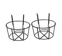 Healeved Supporto Per Vaso Da Fiori Appeso in Ferro Artistico Per Balcone E Ringhiera Portavaso Sospeso Per Bonsai E Piante Ideale Per Casa Ufficio Giardino Dimensioni 8X8X6.7 Pollici