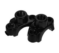 Healeved Supporto Specchietto Retrovisore per Motocicletta e Scooter Elettrico, Staffa di Fissaggio in Alluminio con Mezza Copertura, Interruttore a Pulsante Manubrio e Adattatore