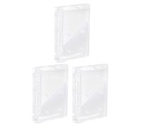 Healeved Supporto Trasparente per Punte Trapano Unghie in Acrilico 3 Pezzi 6 Fori Espositore per Manicure Casa e Salone di Bellezza