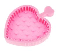Healeved Tampone per la pulizia dei pennelli da trucco spugna per per il bagno rosa Fare cleaning brush spazzola pulizie detergenti per pennelli da trucco tappetino pulisci pennelli