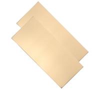 Healeved Targhetta per Porte D’Ufficio 2 Pezzi 25X11 CM in Acciaio Inox Spazzolato Autoadesiva per Scuole Ospedali Hotel e Appartamenti Targhe Incise Vuote in Metallo Resistente alla