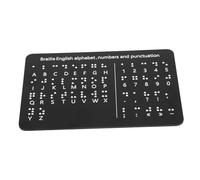 Healeved Tavola Dell'Alfabeto Braille Lavagna Per Dita Braille Con Punti In Rilievo Tabella Dell'Alfabeto Tavola Dei Numeri Piccoli Strumenti Portatili Gioco Creativo Per La