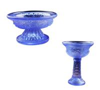 Healeved Tazze per Offerte Buddiste 2 Pezzi per Tempio e Pratiche Religiose Motivo Raffinato e Funzione Rituale