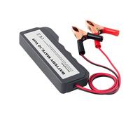 Healeved Tester Batteria Auto Professionale Portatile e Facile da Usare 12v in Abs Rosso per Controllo stato Batteria Auto