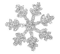 Healeved Toppa Termoadesiva Fiocco di Neve 95 CM Argento per Abbigliamento Cappelli e Borse Applicazione Fai da Te per Decorazioni e Riparazioni di Vestiti Zaini e Jeans