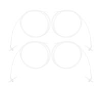 Healeved Tubo di Prolunga per Calafataggio 3m 4 Pezzi Ugello Spruzzatore Schiumogeno Compatibile per Pistole Schiuma Applicatore per Ristrutturazione Porte e Finestre Riduce Sprechi e