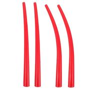 Healeved Ugello Allungato per Colla Rigida in Bottiglia, Supporto Pressione Migliorato, Plastica Rossa, 10.2" Curvo e Dritto, per Bagno e Pavimenti