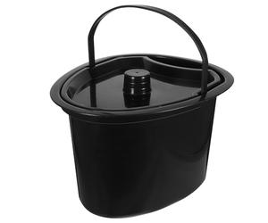 Healeved Vaso da Notte per Anziani e Disabili Stili multipli Set in Plastica con Coperchio Comodo da Trasportare per Sedie Doccia e Ospedali