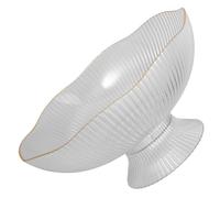 Healeved Vassoio Porta Frutta Base Stabile in Plastica da 10 Pollici, Elegante e Semplice, per Tavolo da Pranzo e Bar, Mantiene Frutta Pulita con Drenaggio