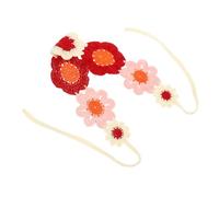 Healeved Velo Di Fiori Fiore Bandane Per Da Donna Floreale Flora Tessuto Blu Fasce Per Fascia Bandana Fasce Per Bandane Di Moda Annodato Falso Stoffa