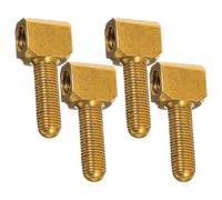 Healeved Vite per Archetto Violoncello in Metallo Resistente, Accessorio per Rana di Strumenti a Corda, Set da 4 Pezzi, Ricambio Pratico per Riparazione Archetto Violoncello