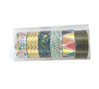 Healevedi Nastri Adesivi Decorativi Autoadesivi e Strappabili 6 Colorata Stili multipli per Diari e Creativi Stili multipli