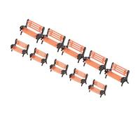 Healifty 10 Pz Panchine Miniature Modello Mini Parco Panche 1:50 E 1: 100 Scala Panca Sedia per Fata Giardino Modello Treno Paesaggio Ferroviario Layout Casa delle Bambole