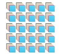 Healifty 100 pezzi Buste in Carta Kraft Piccole Buste Vuote Quadrate per Inviti Denaro e Biglietti Custodia Sicura per Contanti e Piccoli Oggetti Design Personalizzabile per Occasioni