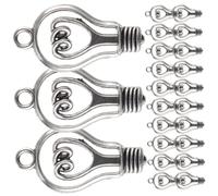 Healifty 100 Pezzi Ciondoli Lampadina Vintage in Lega Antica, Pendenti Fai da Te per Collane e Bracciali, Ornamenti Artigianali per Creazione Gioielli e Regalo Festa