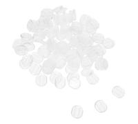 Healifty 100 pezzi Cuscinetti Trasparenti per Orecchini Antiscivolo Morbidi Pad Sostitutivi per Uso Quotidiano e Sport Comfort Senza Dolore per Accessori Te