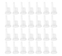 Healifty 100 Pezzi Tappi Interni di Tenuta in Alluminio 18 Denti per Bottiglie Olio Essenziale 5-100Ml Contagocce Preciso per Uso Personale e Fai da Te