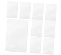 Healifty 100 pezzi Tasche per Schede Indice PVC Trasparente Riutilizzabili Custodie Protettive per Etichette Organizzative Buste Pratiche per Carte