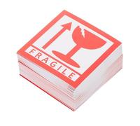Healifty 1000 Etichette Adesive Fragile per Spedizioni Adesivi di Avvertenza per Pacchi Fragili Etichette Maneggiare con Cura 55X55 CM Adesivo Permanente per Imballaggi e Traslochi