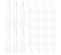 Healifty 100pezzi Custodia in Silicone per Pinzette Protezione Trasparente per Punte di Pinzette Manicotti Protettivi Riutilizzabili per Extension Ciglia Protezione Completa per Delicate