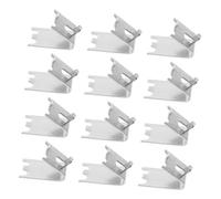 Healifty 12 Pezzi Clip Supporto Mensola Frigorifero in Inossidabile Resistente per Scaffali Freezer e Cooler per Organizzazione Casa e Uso Commerciale