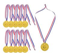 Healifty 12 Pezzi Medaglie con Nastro Collo Premio Giochi Sportivi Festa Compleanno Ragazzo Ragazza Ragazza Regali Invitati Leggere e Colorate