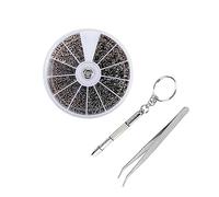 Healifty 1200 Pezzi Spettacoli Specchio Degli Occhi Kit Strumento Di Riparazione Dell'orologio Piccolo Strumento Di Riparazione Occhiali Da Sole Vite