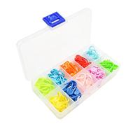Healifty 120pcs Chiusura a punto marcatori Crochet Knitting Stitch Contatore ago Clip Pin con scatola di immagazzinaggio