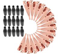 Healifty 15 Morsetti a Coccodrillo in Rame Autentico con Ganascia Liscia, Clip Metalliche Piccole per Test Elettrici e Saldatura Fai da Te, Morsetti Resistenti per Colore Colore Casuale