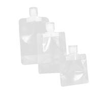 Healifty 15 pezzi Sacchetti Cosmetici da Viaggio Riutilizzabili Sacchetti Vuoti per Lozione Shampoo Gel Doccia Buste Squeeze Sicure e Anti-perdita per Skin Care Portatile