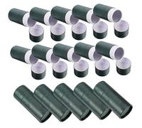 Healifty 15pcs Bottiglia di olio essenziale Scatola di tubo di carta Tubo per la produzione di candele Tubi per candele con coperchi Tubo di carta kraft con coperchio Imballaggio del tubo di foglie