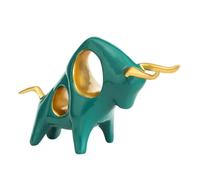 Healifty 1pezzi Ornamento Del Bue Dello Zodiaco Cinese Decorazione Del Toro Artigianato Del Toro Ornamento Del Dei Cartoni Animati Decorazione Della Scrivania in Resina Singolo Design Creat