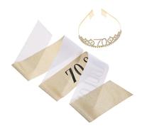 Healifty 1Set Tiara e Fascia per Compleanno Decorazioni Eleganti con Strass e Design Glamour per Feste Compleanno Arredamento Cerimoniale per Donne