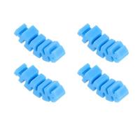 Healifty 2 Paia Copriaste in Silicone Blu per Occhiali, Antiscivolo | Aste in Plastica, Uso Quotidiano e Ricreazione, Morbidi, Leggeri, Finitura Liscia senza Bave