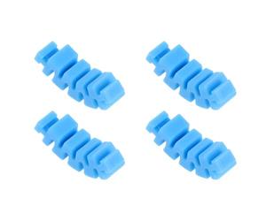 Healifty 2 Paia Copriaste in Silicone Blu per Occhiali, Antiscivolo | Aste in Plastica, Uso Quotidiano e Ricreazione, Morbidi, Leggeri, Finitura Liscia senza Bave