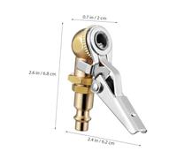Healifty 2 Pezzi Attacco Rapido Pneumatici in Rame con Blocco Gomito Gonfiaggio Auto Compatibile per Compressore Aria Include Sigillante per Collegamento Facile e Sicuro