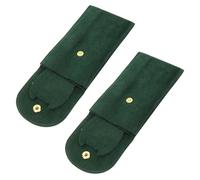 Healifty 2 pezzi Borsa Portaorologio da Viaggio Protettivo Verde Custodia Compatta e Portatile per Orologi per Viaggi e Uso