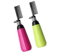 Healifty 2 pezzi Bottiglie Applicatore Plastica per Colorazione Capelli con Pettine Integrato per Applicazione Uniforme Bottiglie per Tintura Professionali per Parrucchieri Colore Casuale