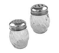 Healifty 2 pezzi Bottiglie Condimenti in Vetro per Contenitori Cucina per Spezie Barbecue e Design con Multipli per Dosaggio Facile e Pulizia Veloce