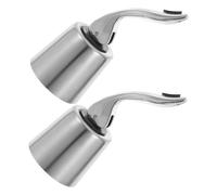 Healifty 2 Pezzi Chiusura per Bottiglia di Vino in Acciaio Inossidabile Espandibile Riutilizzabile per Bottiglie Sigillante Antiperdita per Vino Rosso e Spumante Conservazione a Lungo