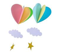 Healifty 2 Pezzi Decorazione Sospesa per Feste con e Stelle Addobbi per Compleanno Matrimonio e Comunione Decorazione Sicura per Scuole