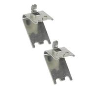 Healifty 2 pezzi Ganci Acciaio Inossidabile per Frigorifero e Congelatore Supporti per Ripiani Facili da Installare Resistente e Design Clip per Acciaio