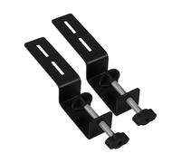 Healifty 2 pezzi Morsetto C in Carbonio Verniciato Nero Supporto per Montaggio Scrivanie e Mobili Staffa Fissa Robusta e Facile da Installare per Uso Domestico e