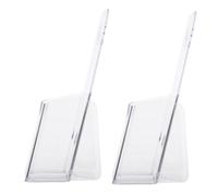 Healifty 2 Pezzi Portadocumenti da Parete in Acrilico Trasparente Organizer Brochure Stabile e Salvaspazio per Ufficio Studio e Camera Supporto File e Riviste Design Moderno