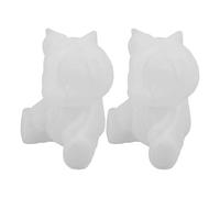 Healifty 2 Pezzi Stampi Silicone Orsetto per Resina Fondente Cioccolato e Candele Stampi per Orso Te Materiale Non Tossico per Decorazioni Dolci Saponi e Artigianato Creativo