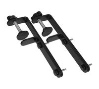 Healifty 2 pezzi Supporto da Scrivania in Acciaio Carbonio per Pannelli Pegboard e Privacy Stand Multifunzionale per Organizzazione Ufficio e Accessori Gaming Design e
