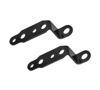 Healifty 2 Pezzi Supporto Specchio Moto Nero in Alluminio per Frecce e Fari | Anodizzato, Installazione senza Forare Né Saldare, per Veicoli a Due Ruote e Retrovisore