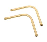 Healifty 2 Pezzi Tubo Curvo in Rame per Lampade con Filettatura Prolunga Sostitutiva per Ventilatori da Soffitto e Lampade Sospensione Tubo Estensibile Staccabile per Accessori